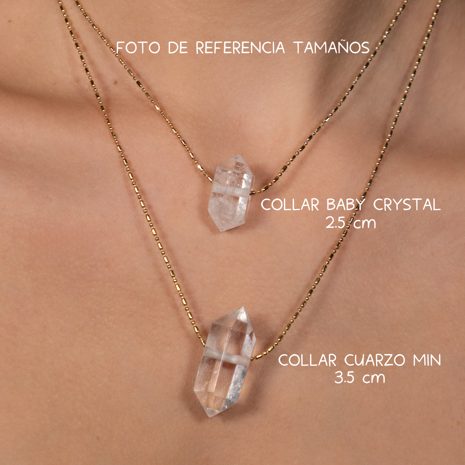 COLLAR BABY CUARZO BLANCO.